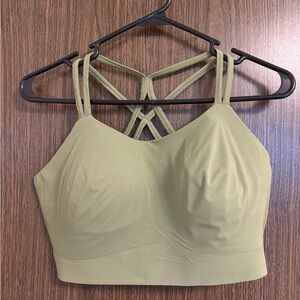 Soma Olive Green Cross-Back Bralette
